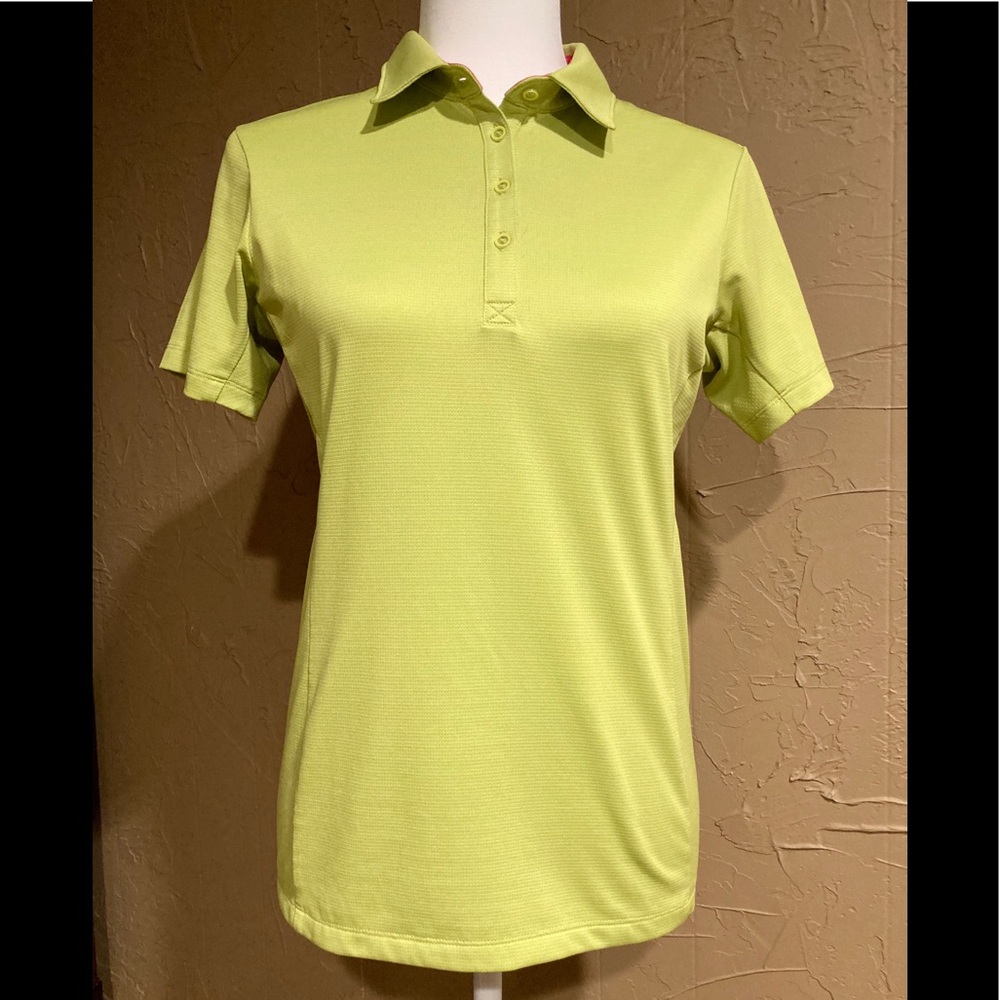 Puma Light Green Short Sleeve Golf Shirt Top M